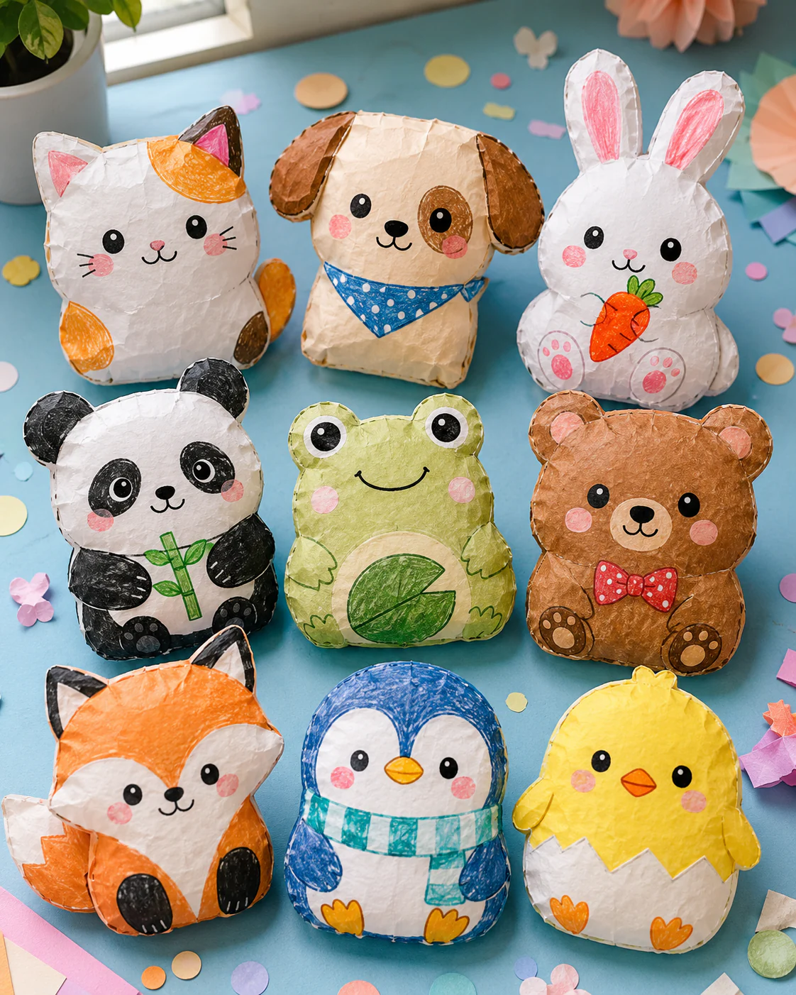 Paper Squishies de animais fofos